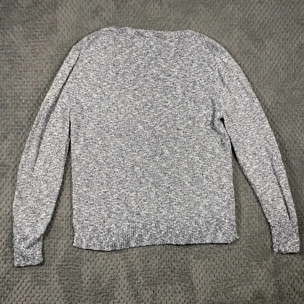 J.Crew Womens Blue‎ Marled Knit Pullover Sweater Small Classic Casual Cozy